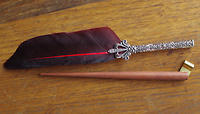 Two dip pens with 2 sets of nibs