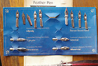 Two dip pens with 2 sets of nibs