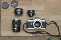 Olympus OM1 camera and lenses - faulty