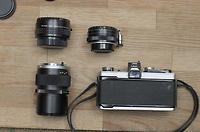 Olympus OM1 camera and lenses - faulty